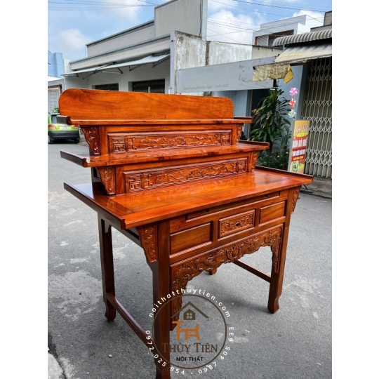 Bàn thờ 3 tầng gỗ tràm rừng