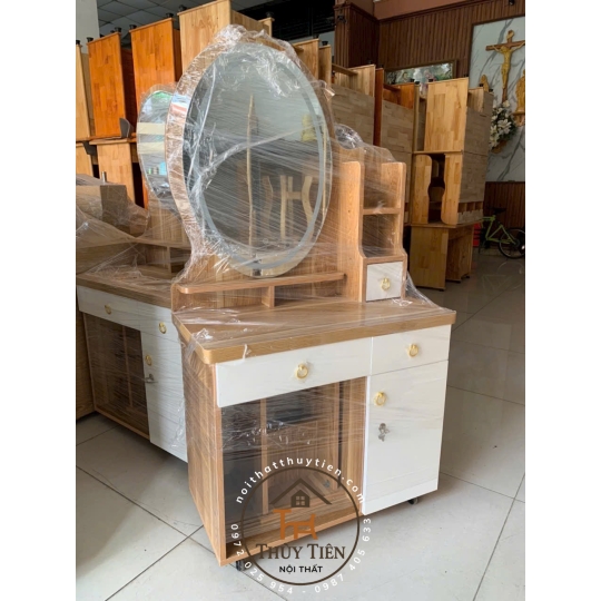Bàn trang điểm MDF led nhiều mẫu