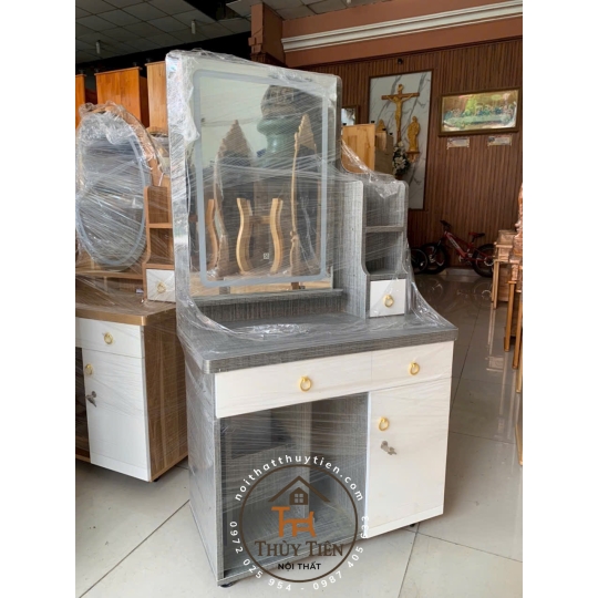 Bàn trang điểm MDF led nhiều mẫu