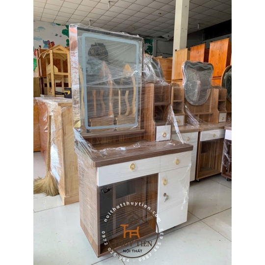 Bàn trang điểm MDF led và ko led nhiều mẫu
