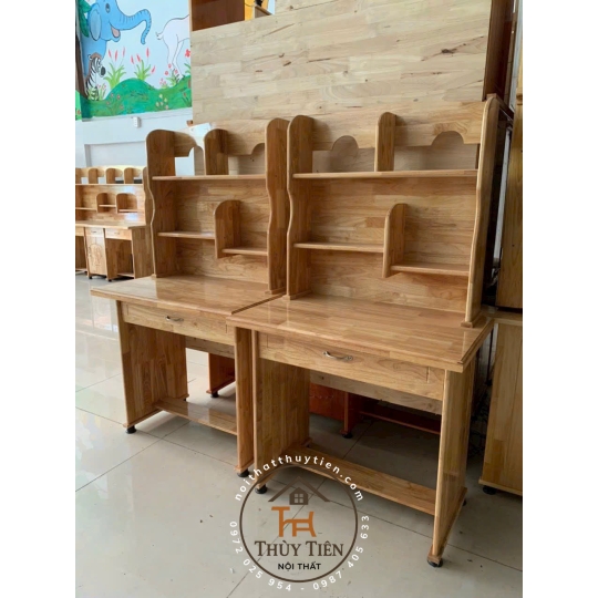 Bàn học sinh gỗ cao su nhiều kích thước