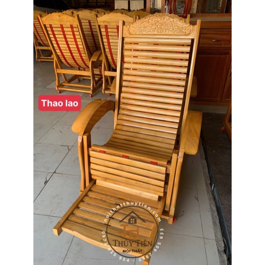 Ghế dây ghế lười ghế thư giãn gỗ thao lao
