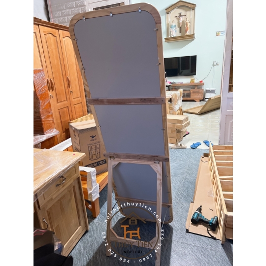 Gương soi- Gương decor gỗ thông