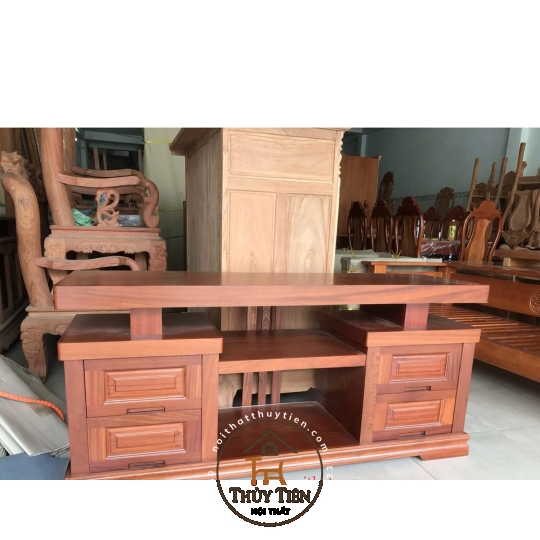 Kệ tivi gỗ xoan 4 hộc