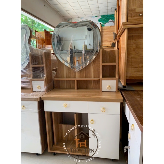 Bàn trang điểm MDF led nhiều mẫu
