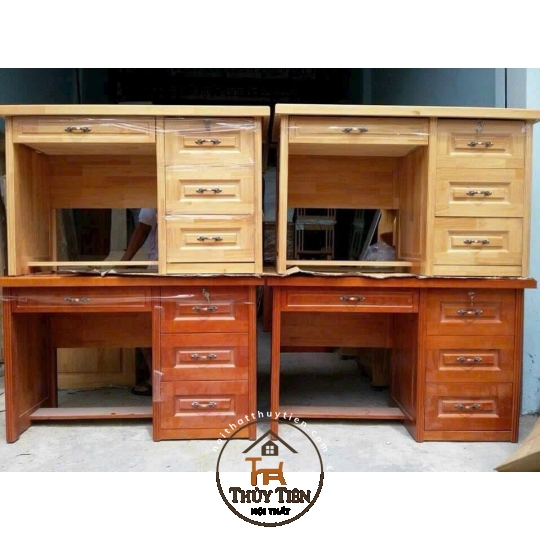 Bàn làm việc gỗ thông- BLVGT 08