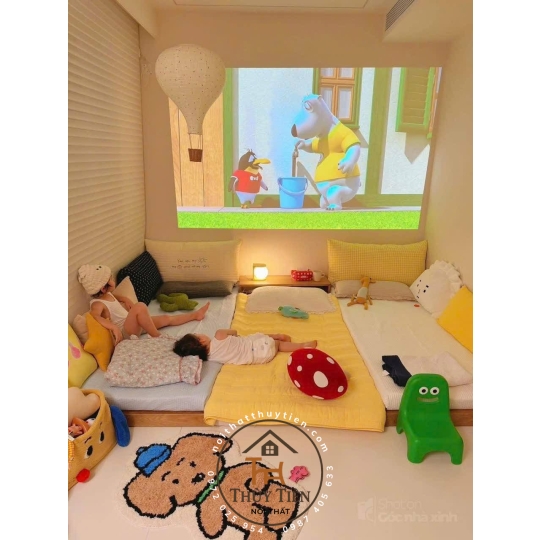 Giường pallet gỗ thông