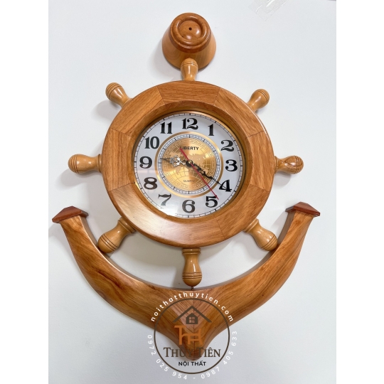 Đồng hồ mỏ neo Gỗ Gõ