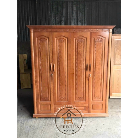Tủ quần áo gỗ sồi tự nhiên đủ kích thước- TQAGSTN 001