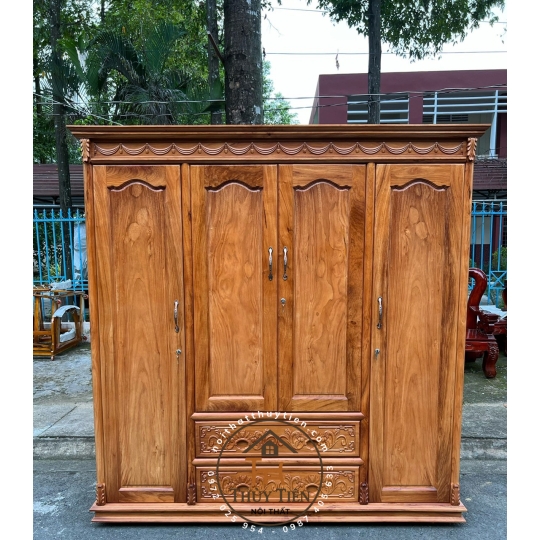Tủ quần áo gỗ đỏ
