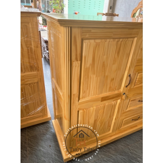 Tủ quần áo trẻ em gỗ thông 1m- 1m2
