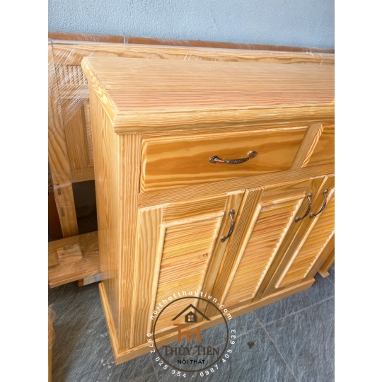 Tủ giày dép gỗ thông mỹ khối- TGDGT 005