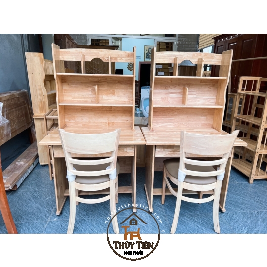 Bàn học sinh gỗ cao su nhiều kích thước