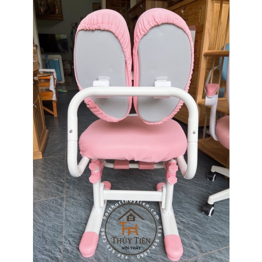 Ghế học sinh chống gù tăng giảm chiều cao  có miếng đệm êm giúp bé có tư thế ngồi đúng, thoải mái