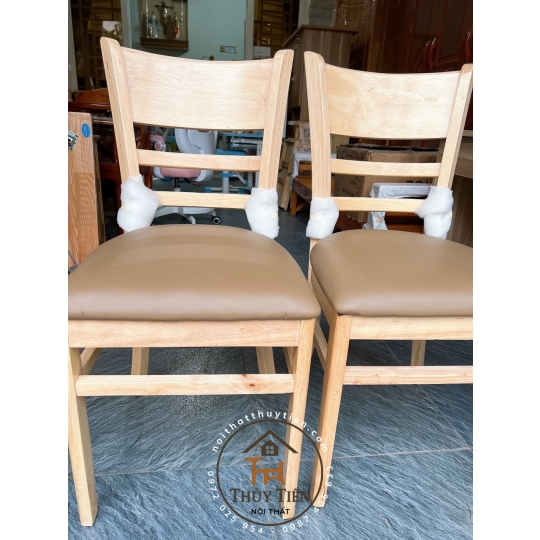 Ghế gỗ cabin mặt nệm