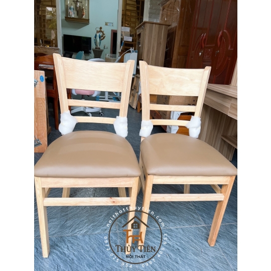 Ghế gỗ cabin mặt nệm