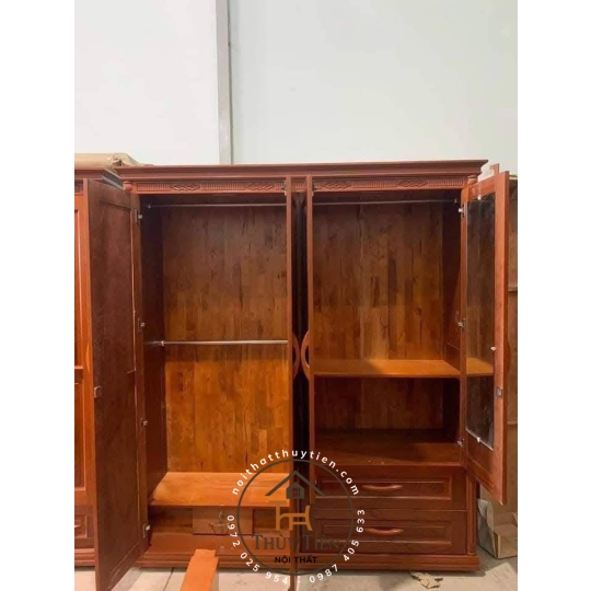 Tủ quần áo xoan phủ - TQAXP 013