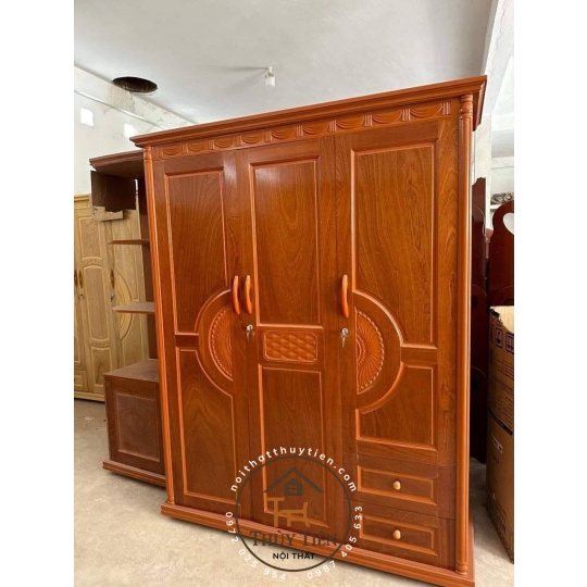 Tủ quần áo xoan phủ - TQAXP 013