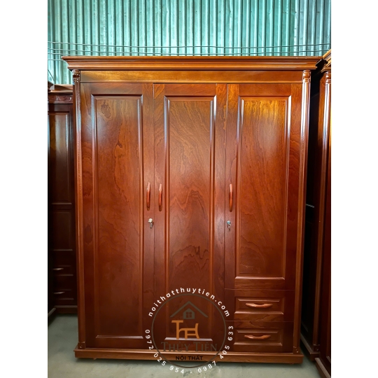 Tủ quần áo xoan phủ - TQAXP 012