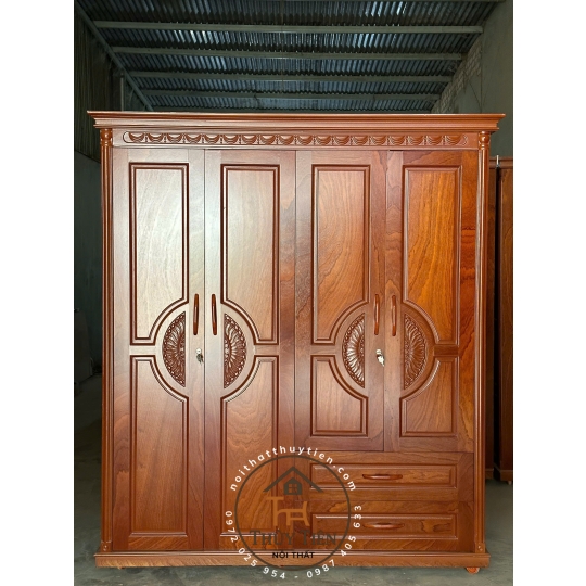 Tủ quần áo xoan phủ - TQAXP 013
