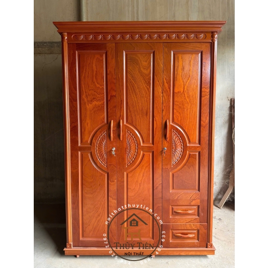 Tủ quần áo xoan phủ - TQAXP 013