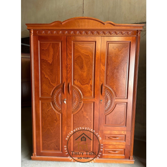 Tủ quần áo xoan phủ - TQAXP 013