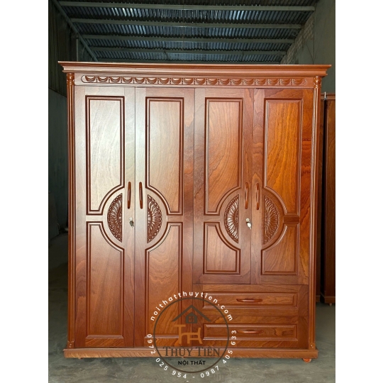 Tủ quần áo xoan phủ - TQAXP 013