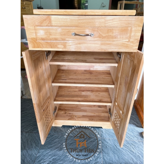 Tủ giày dép gỗ cao su- TGDGCS 004