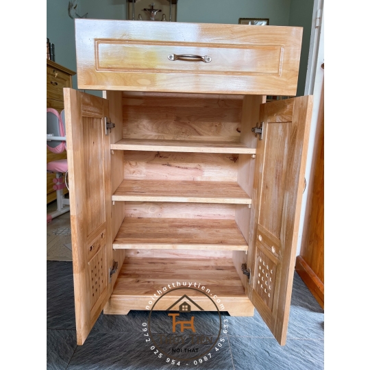 Tủ giày dép gỗ cao su- TGDGCS 004