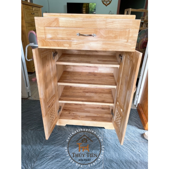 Tủ giày dép gỗ cao su- TGDGCS 004