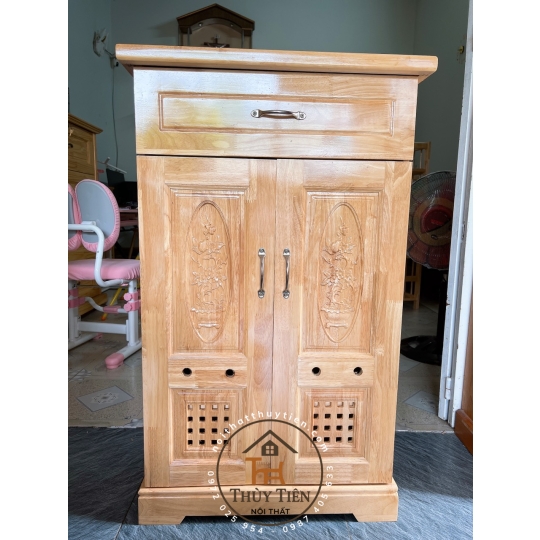 Tủ giày dép gỗ cao su- TGDGCS 004