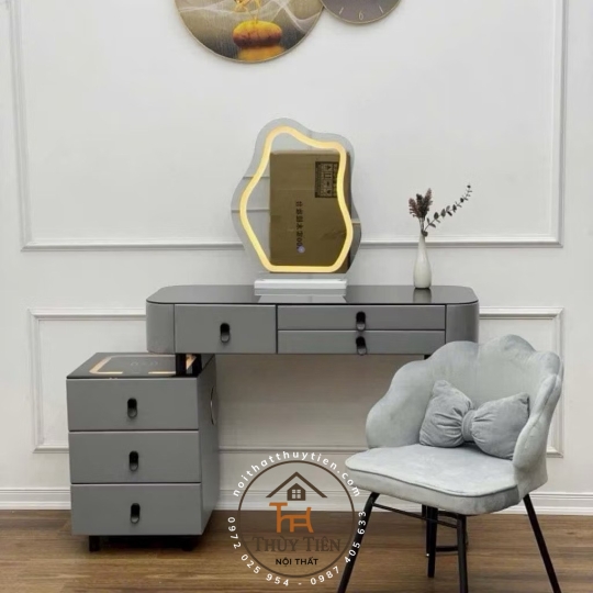 Bộ Bàn Trang Điểm Tặng Ghế M03, Phong Cách Tinh Tế, Chất Liệu Cao Cấp