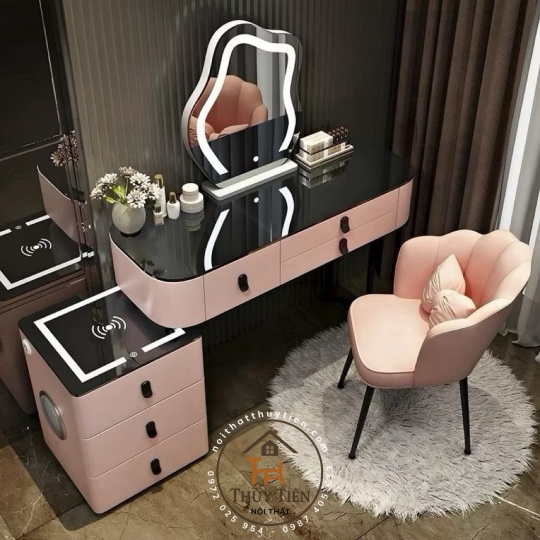 Bộ Bàn Trang Điểm Tặng Ghế M03, Phong Cách Tinh Tế, Chất Liệu Cao Cấp
