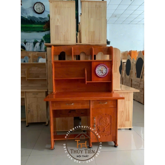 Bàn học sinh gỗ cao su nhiều kích thước