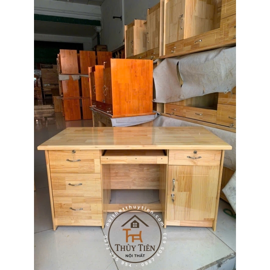 Bàn làm việc gỗ thông 