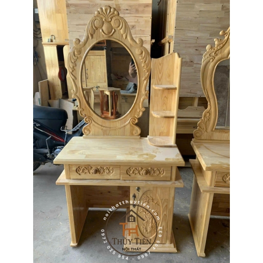 Bàn trang điểm gỗ thông nhiều mẫu