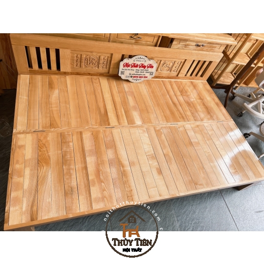 Ghế gấp- Giường gấp đa năng thông minh- Trường Kỷ gỗ sồi