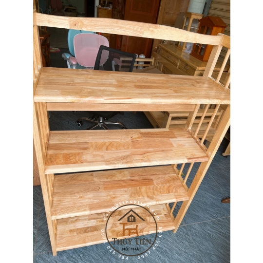 Kệ sách- kệ đa năng gỗ cao su nhiều kích thước