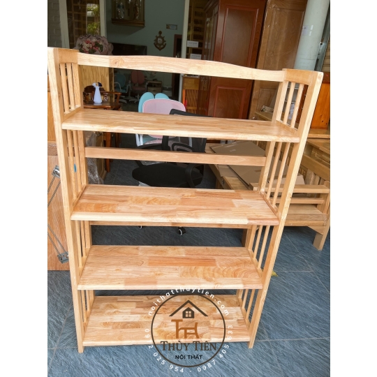 Kệ sách- kệ đa năng gỗ cao su nhiều kích thước