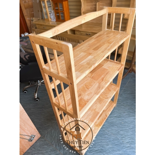 Kệ sách- kệ đa năng gỗ cao su nhiều kích thước