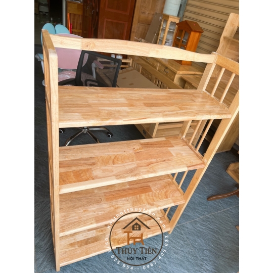 Kệ sách- kệ đa năng gỗ cao su nhiều kích thước