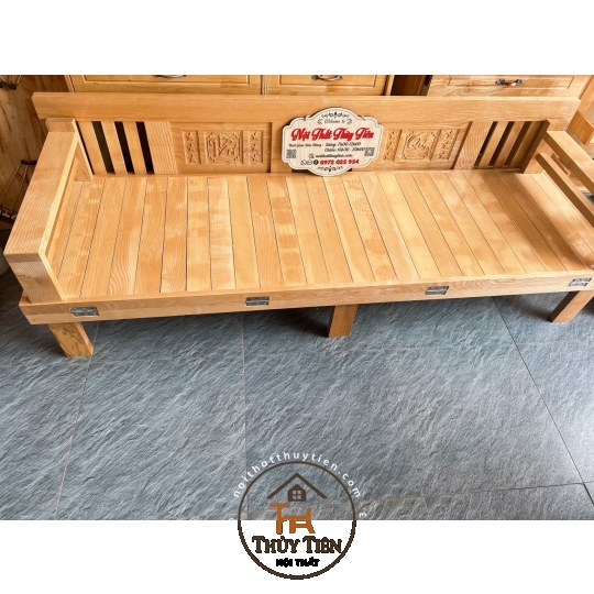 Ghế gấp- Giường gấp đa năng thông minh- Trường Kỷ gỗ sồi