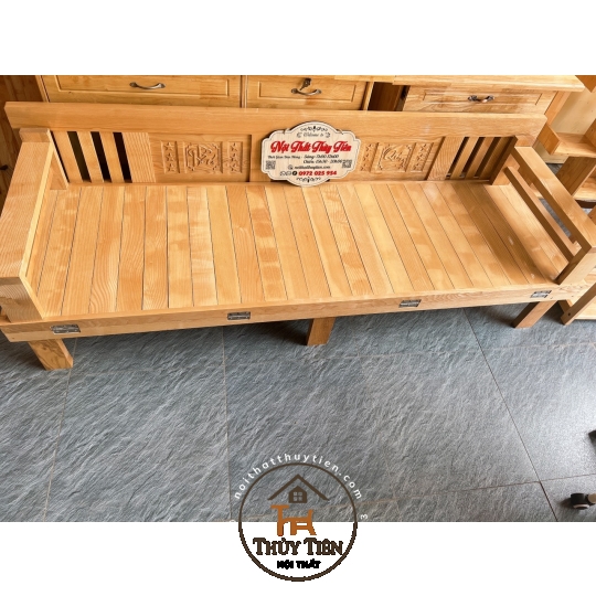 Ghế gấp- Giường gấp đa năng thông minh- Trường Kỷ gỗ sồi