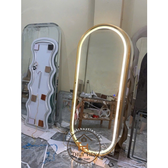 Gương decor toàn thân đèn led ko đèn led nhiều mẫu hàng loại 1 