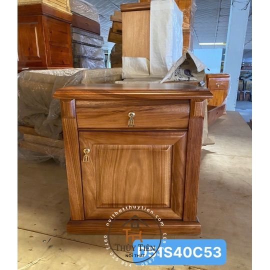 Tủ đầu giường gỗ hương xám