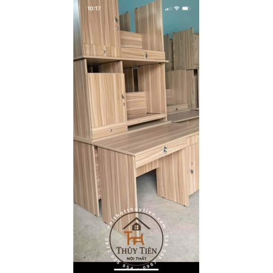 Bàn làm việc okal min có hộc khoá chắc chắn