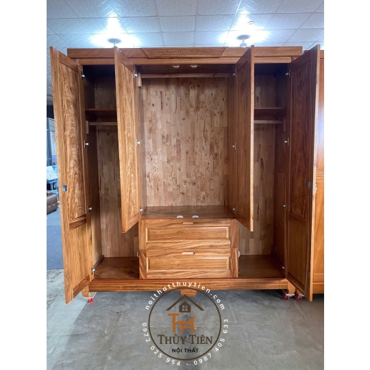 Tủ quần áo gỗ hương xám