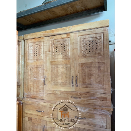 Tủ giày dép gỗ cao su- TGDCS 009