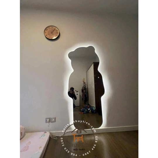 Gương decor toàn thân đèn led ko đèn led nhiều mẫu hàng loại 1 