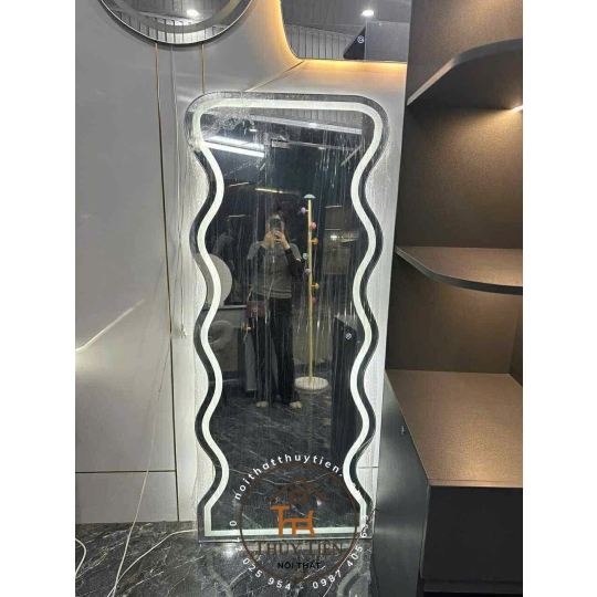 Gương decor toàn thân đèn led ko đèn led nhiều mẫu hàng loại 1 